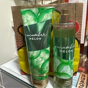 Bath and Body Works Cucumber Melon Body Lotion and Mist Set
